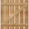 Ekena Millwork Spaced Board-n-Batten Shutters w/Z-Bar, Rough Sawn Western Red Cedar, 34 3/4W x 36H, PR RBS06Z35X036RWR - alternate 2